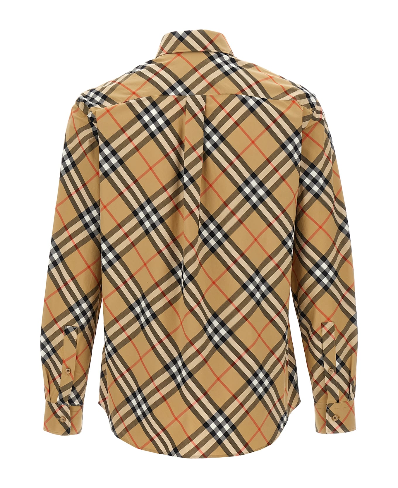 Burberry Check Shirt - Beige