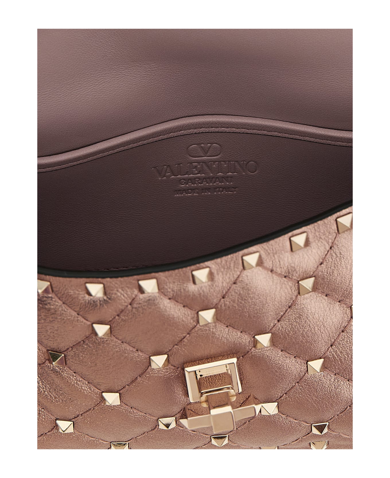 Valentino Garavani 'rockstud Spike' Shoulder Bag - Pink