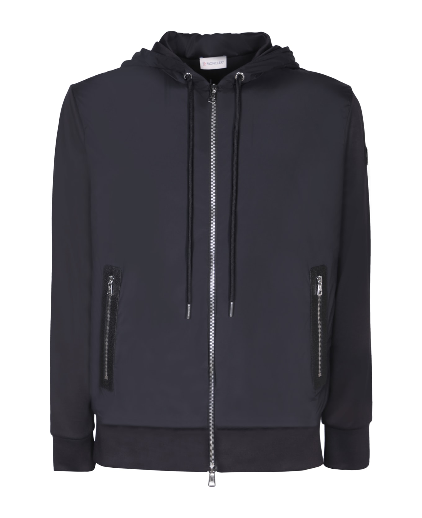 Moncler Zippered Black Cardigan - Black