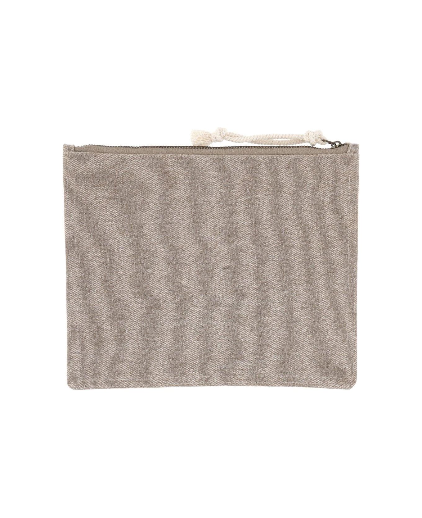 クラッチバッグ Isabel Marant FW25 POUCH NETIA (PO0046FA A1X19M02FK) ISABEL MARANT Netia Clutch Bag | Grey | FARFETCH
