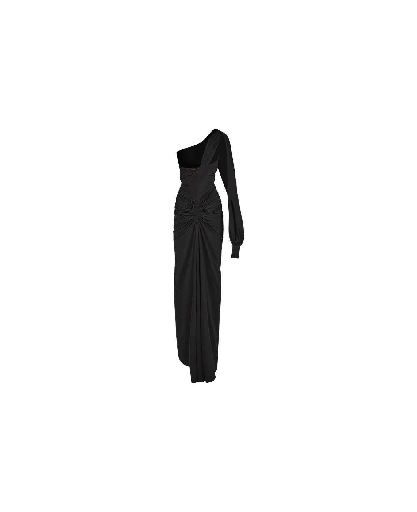 Rhea Costa Long One Shoulder Dress - Black