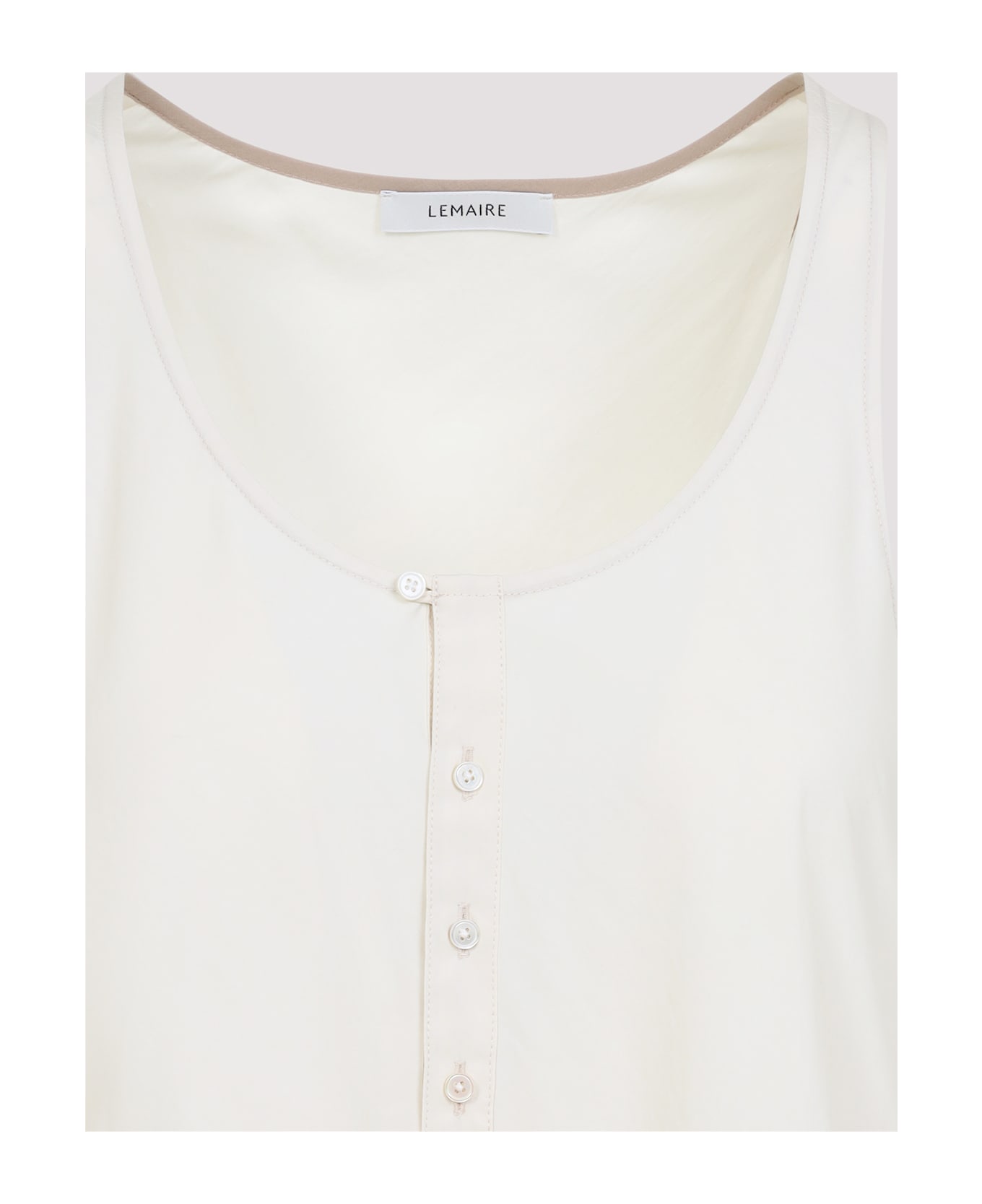 Lemaire Bias Cut Tank Top - Creamy White