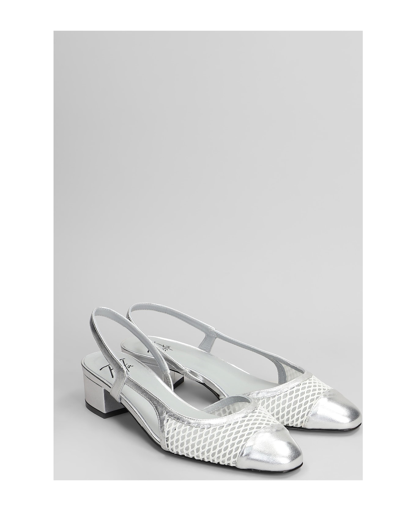 Roberto Festa Ninfa Pumps In Silver Leather - silver
