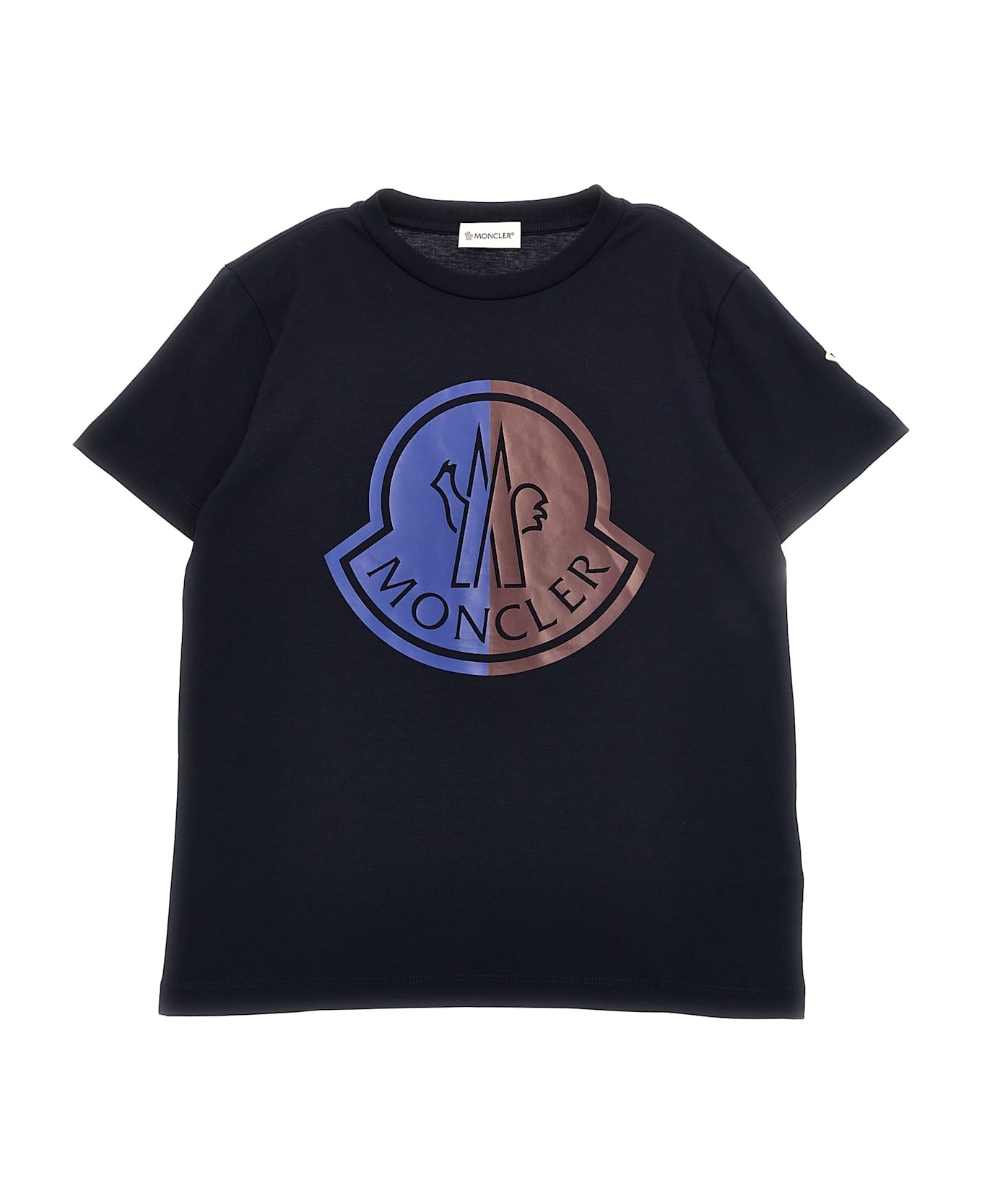 Moncler Logo Print T-shirt - Blue