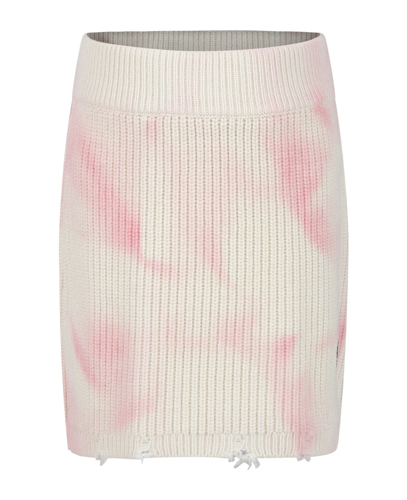 Barrow Pink Skirt For Girl With Logo - Rosa ボトムス