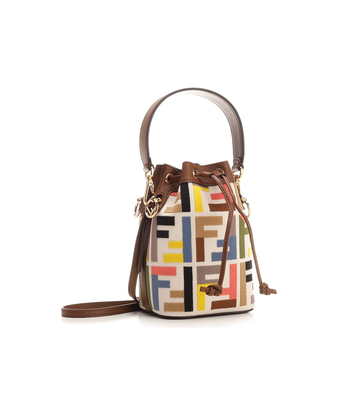 Fendi "mon Tresor" Mini Bucket Bag - Brown