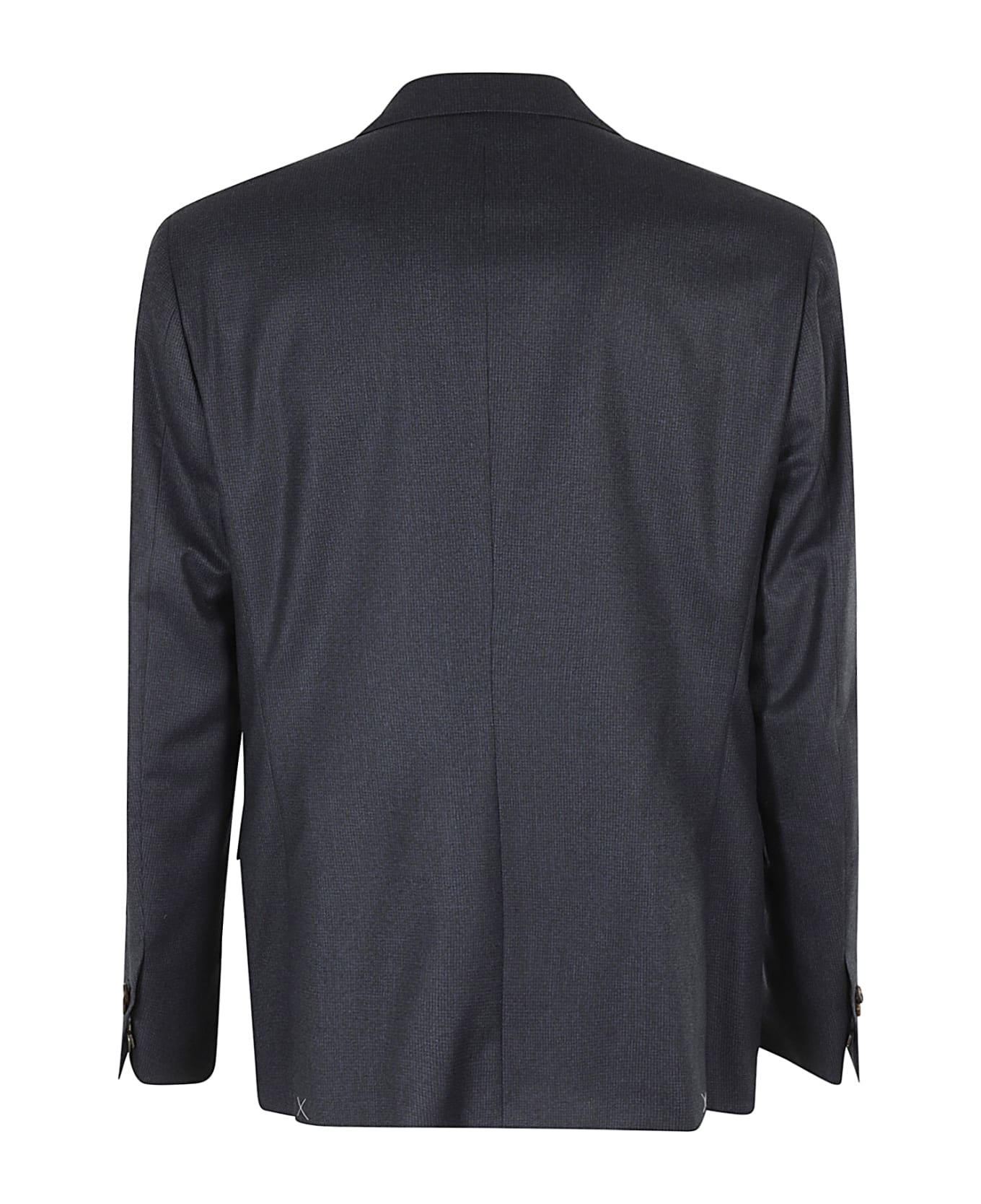 Corneliani Abito Flanella 120s Pied De Poule - Blu