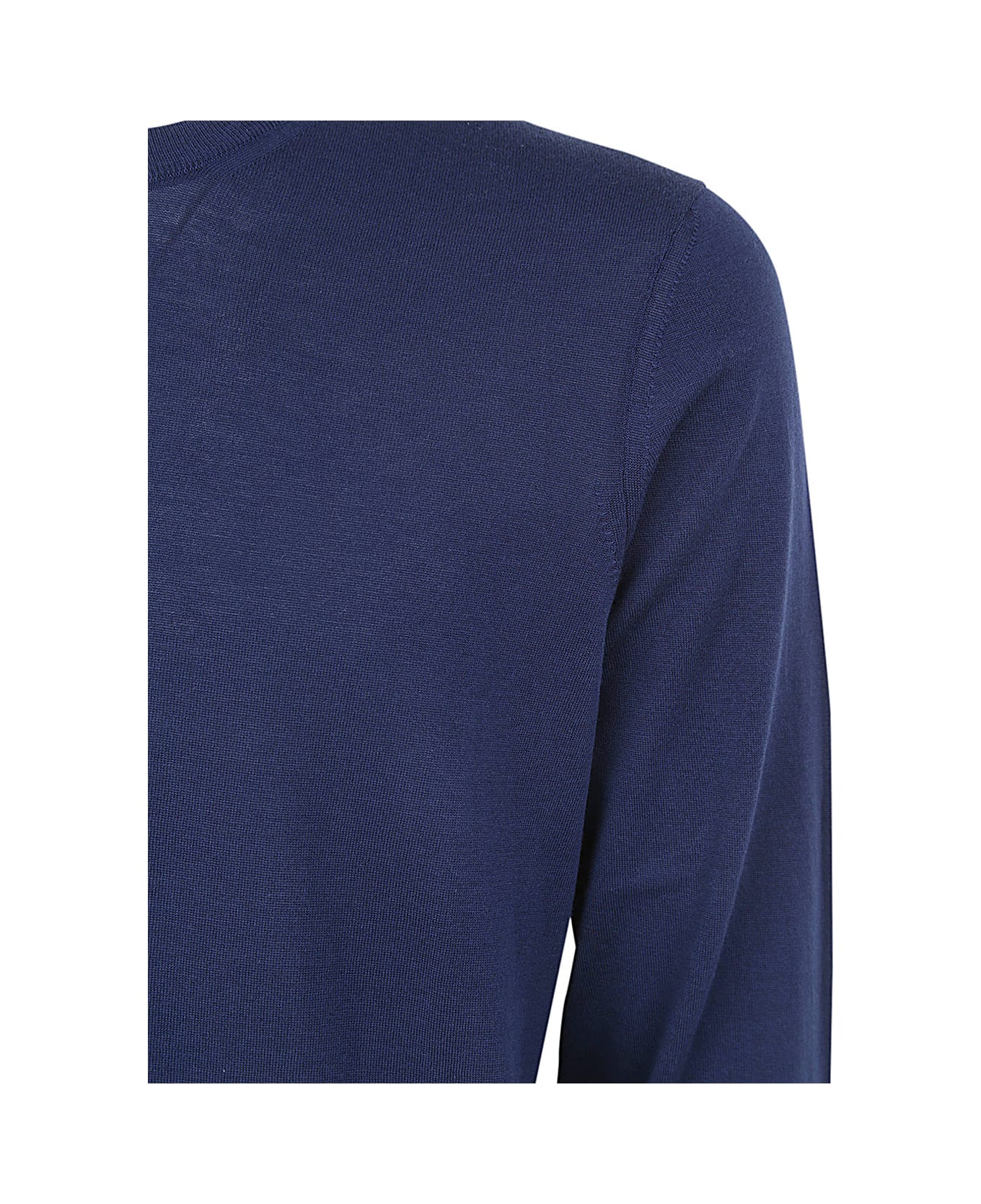 Drumohr Long Sleeves Sweater - Blue フリース