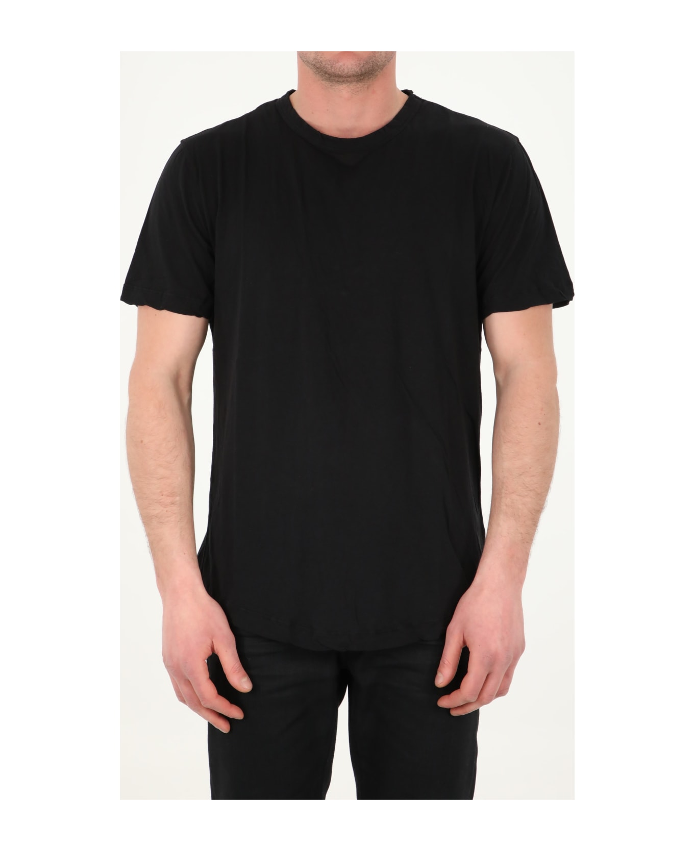 James Perse Cotton T-shirt - BLACK