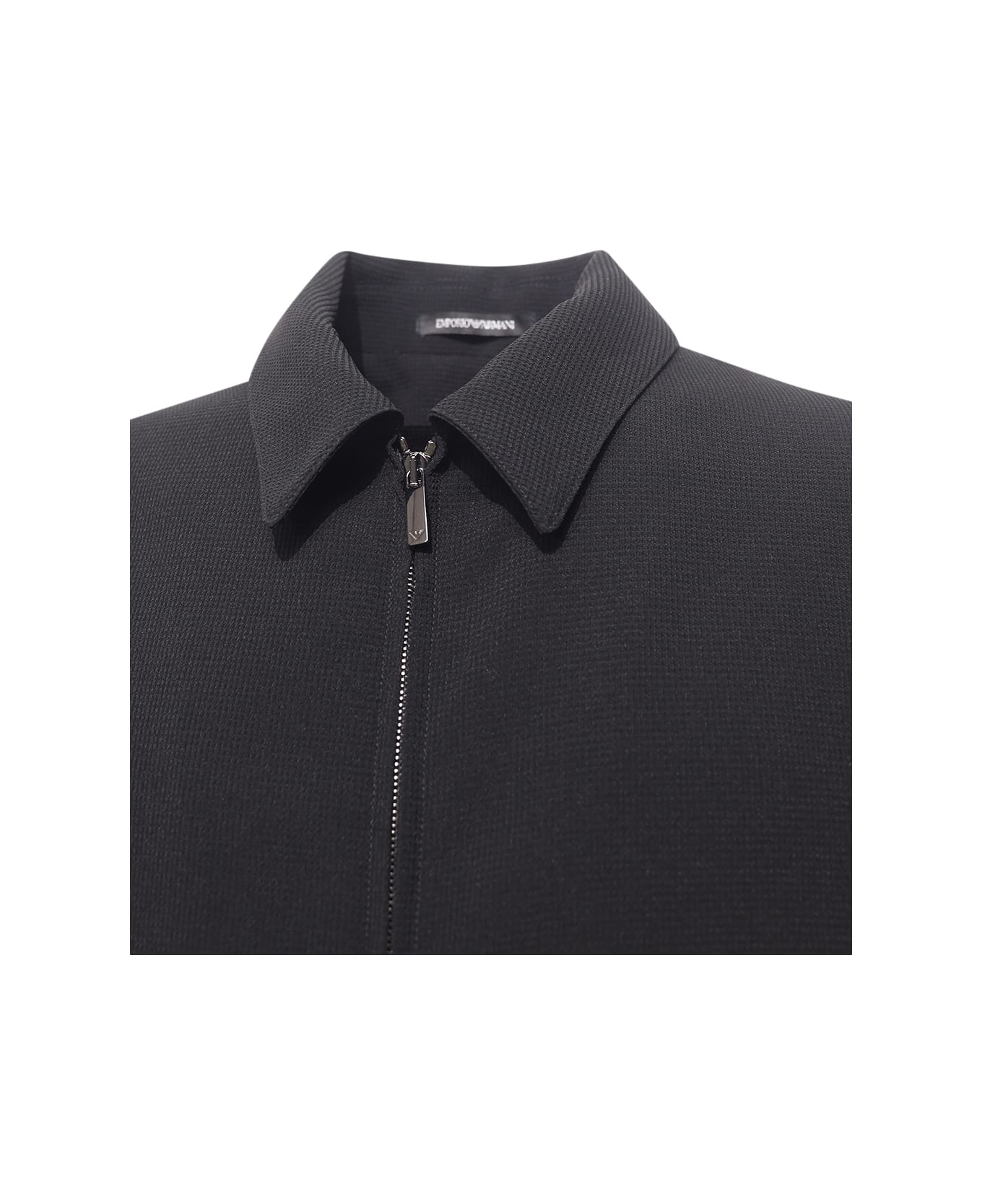 Emporio Armani Classic Collar Jacket - Black