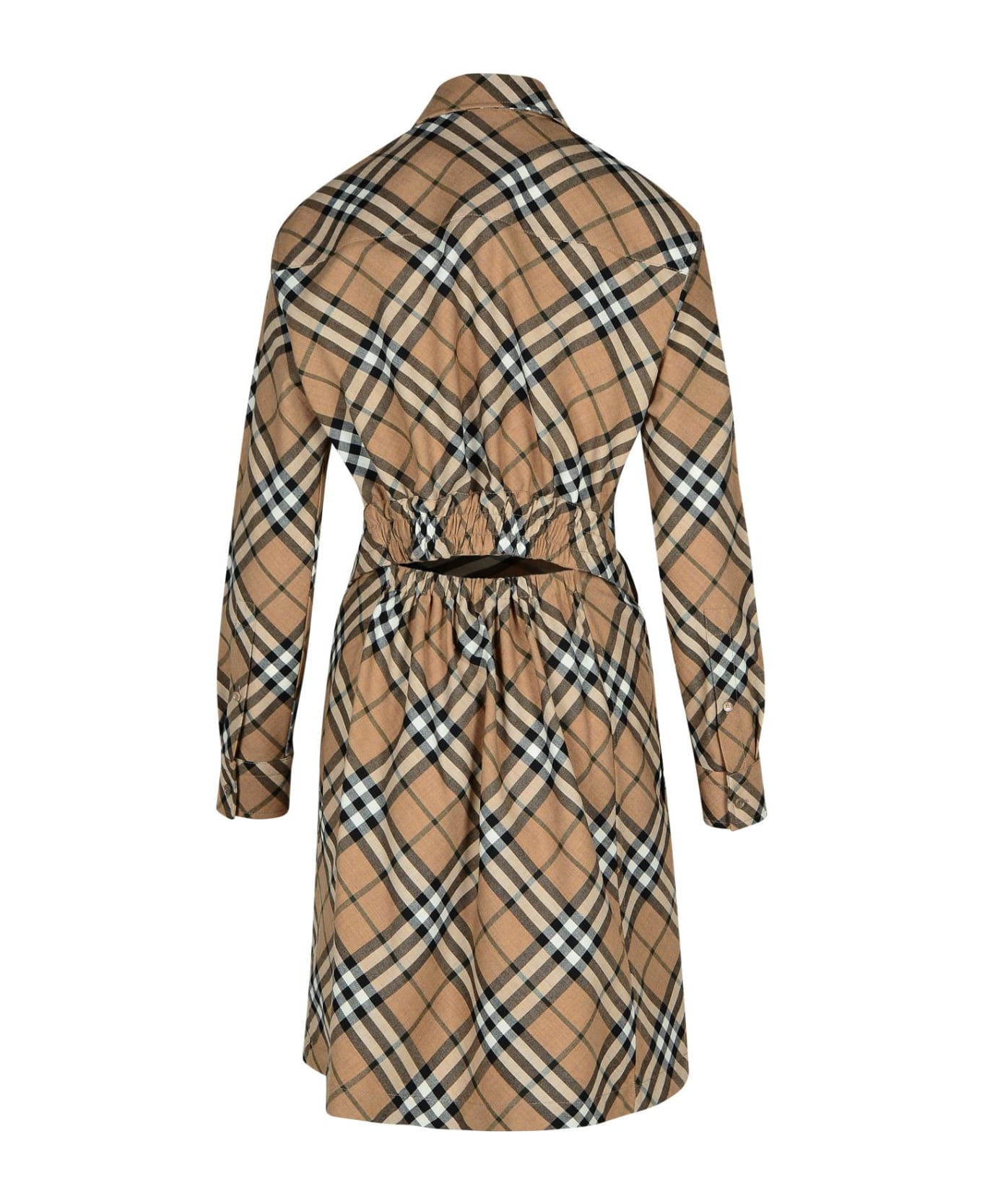 Burberry Check Dress - Beige