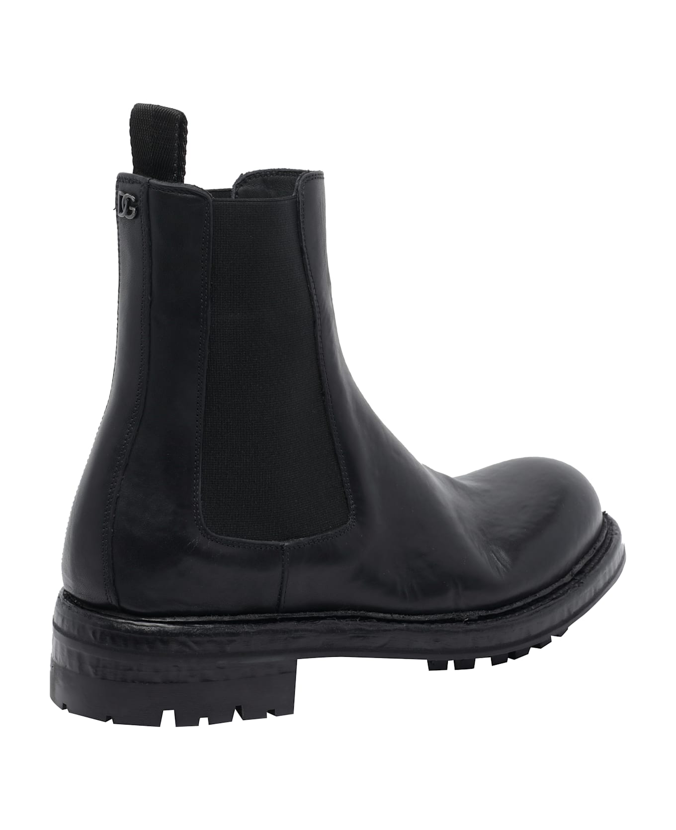 Dolce 
Gabbana Calfskin Beatles Boots - Black ブーツ