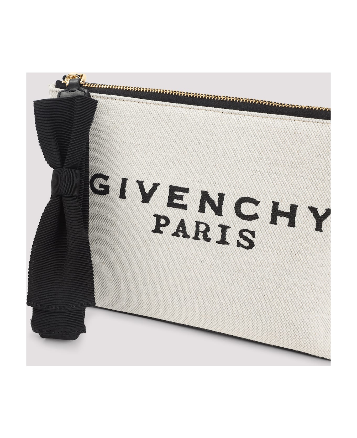 Givenchy Small Logo Pouch - Beige Black