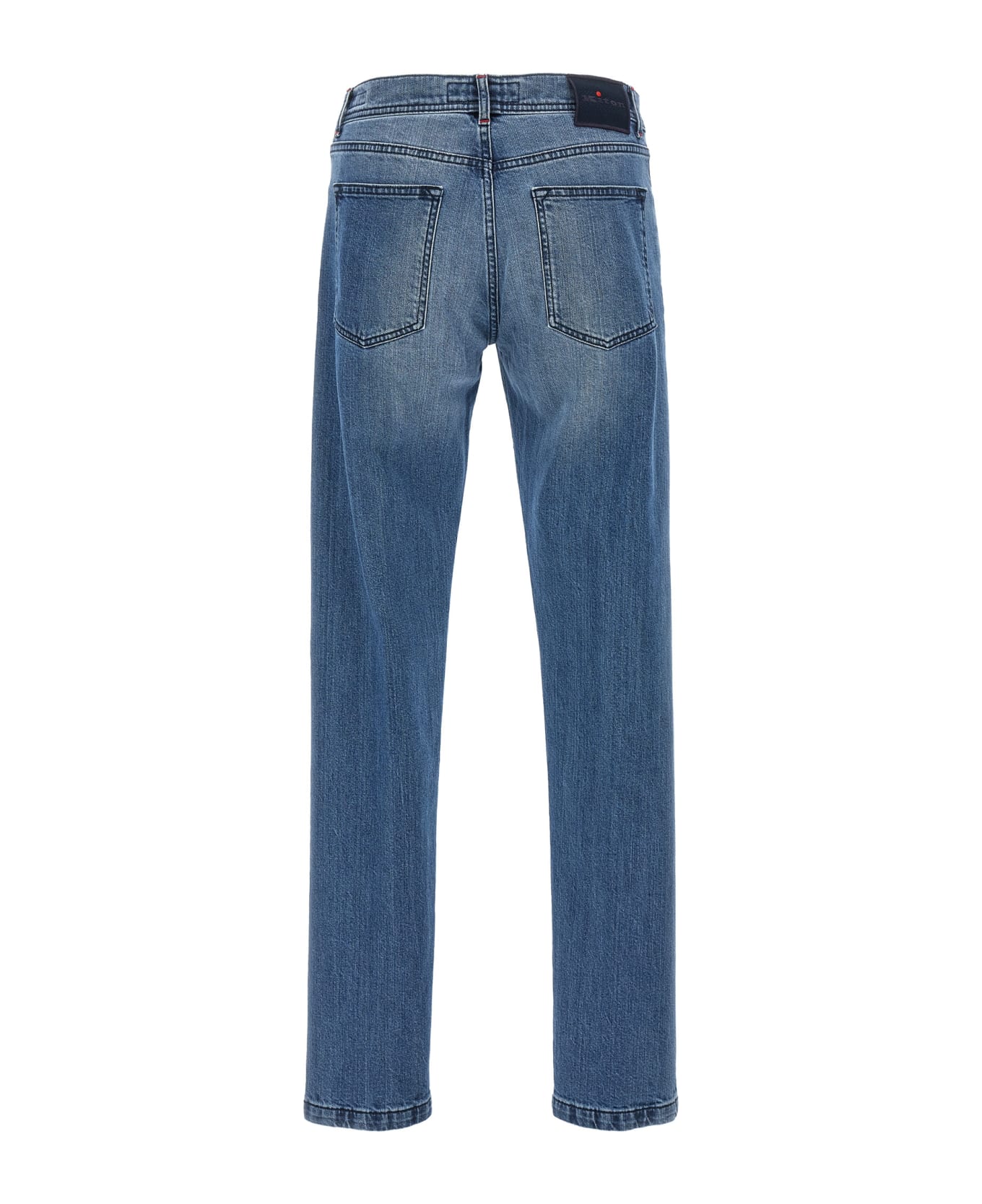 Kiton 'one Wash' Jeans - Light Blue デニム