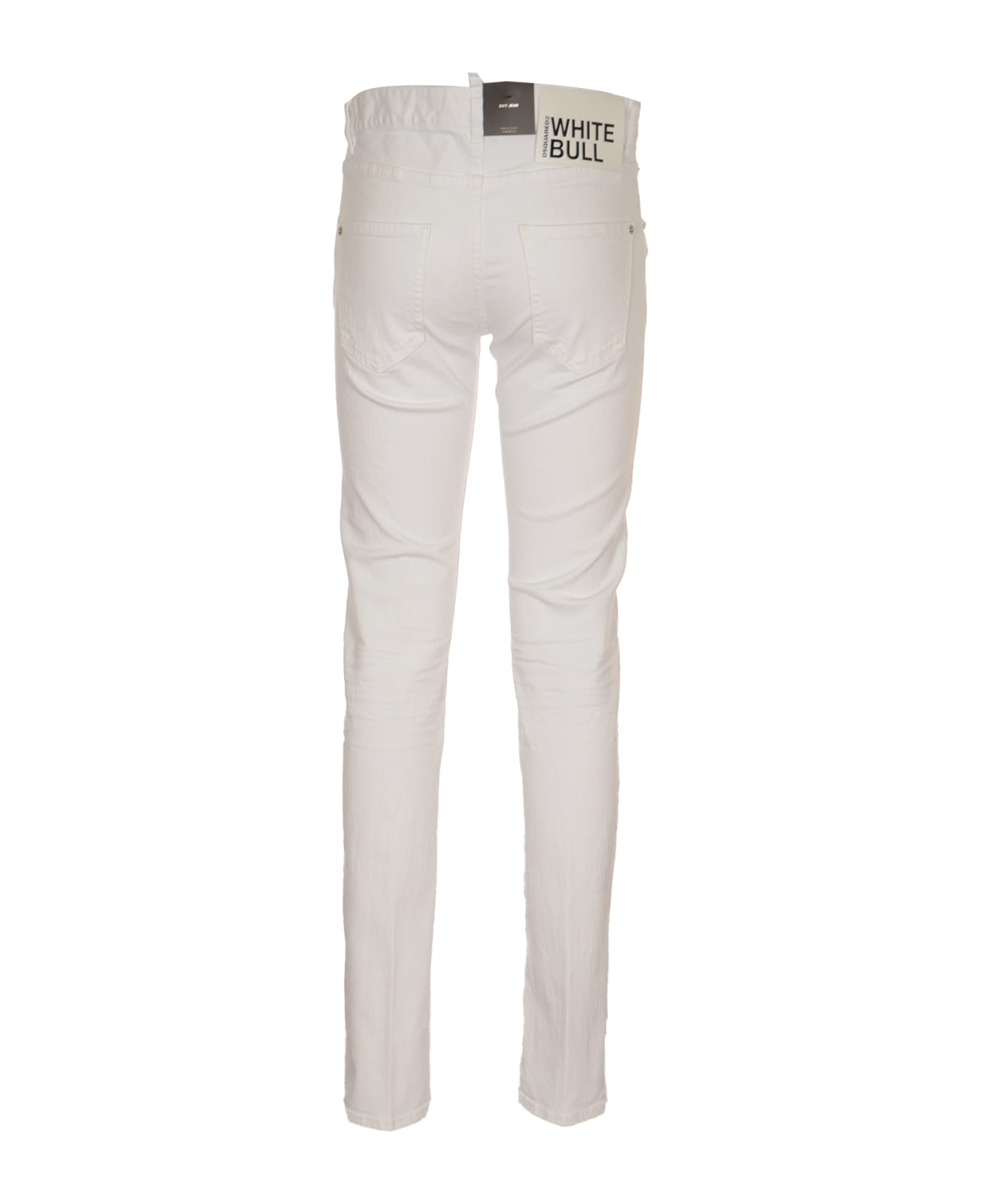 Dsquared2 Fitted Buttoned Jeans - White