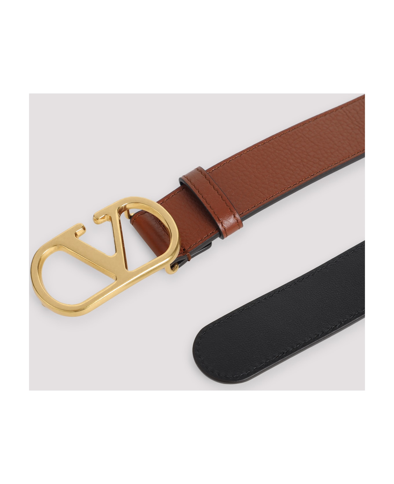 Valentino Garavani Vlogo 30 Belt - Deep Caramel