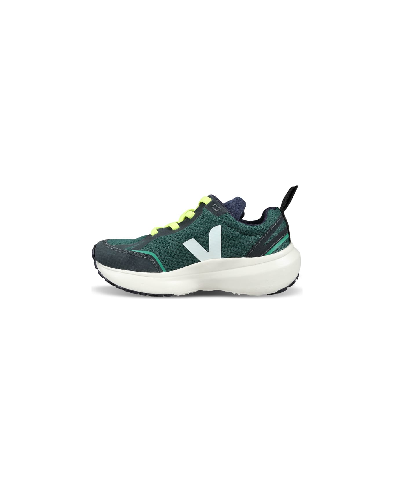 Veja Green Sneakers For Boy With Logo - Green