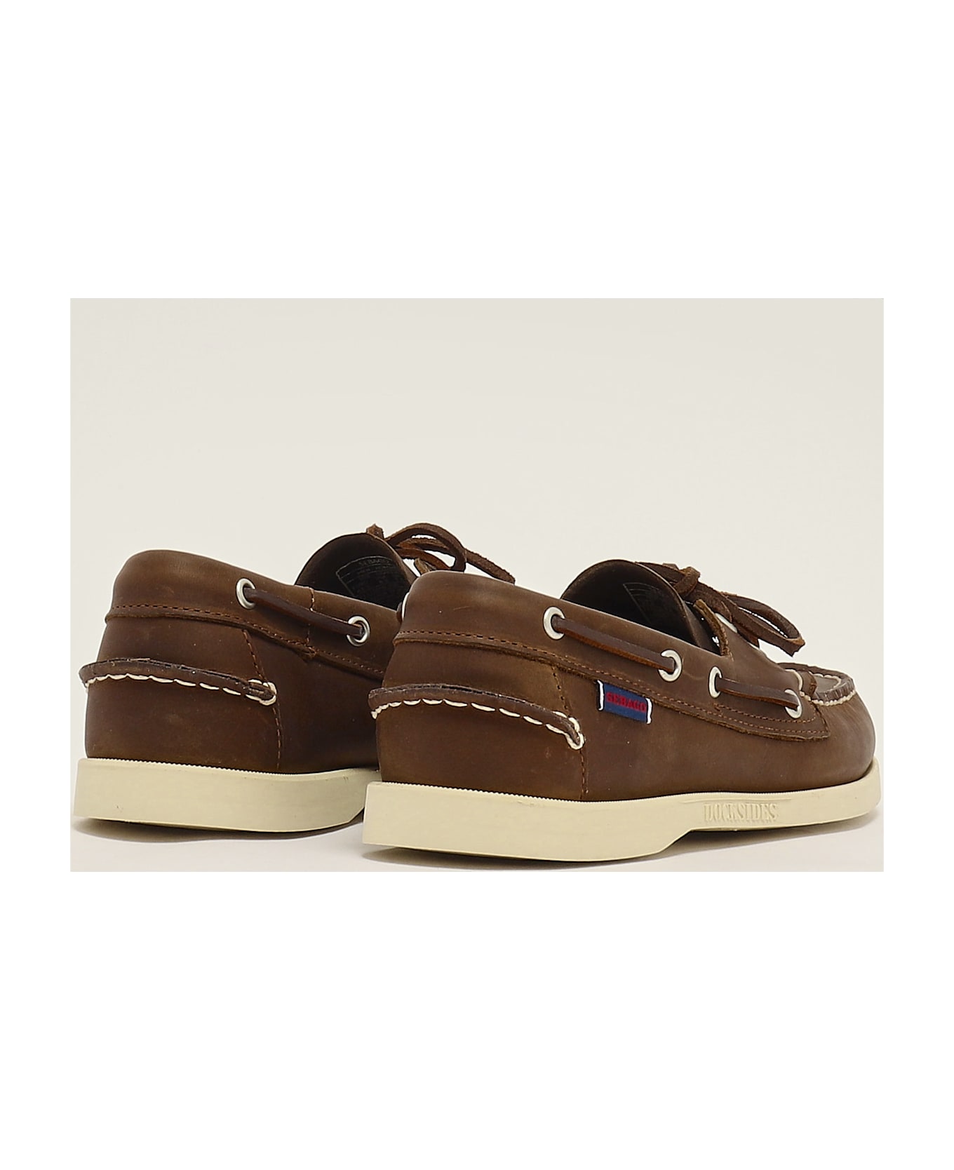 Sebago Dockside Portland Pelle Oliata Budu Loafers - MARRONE