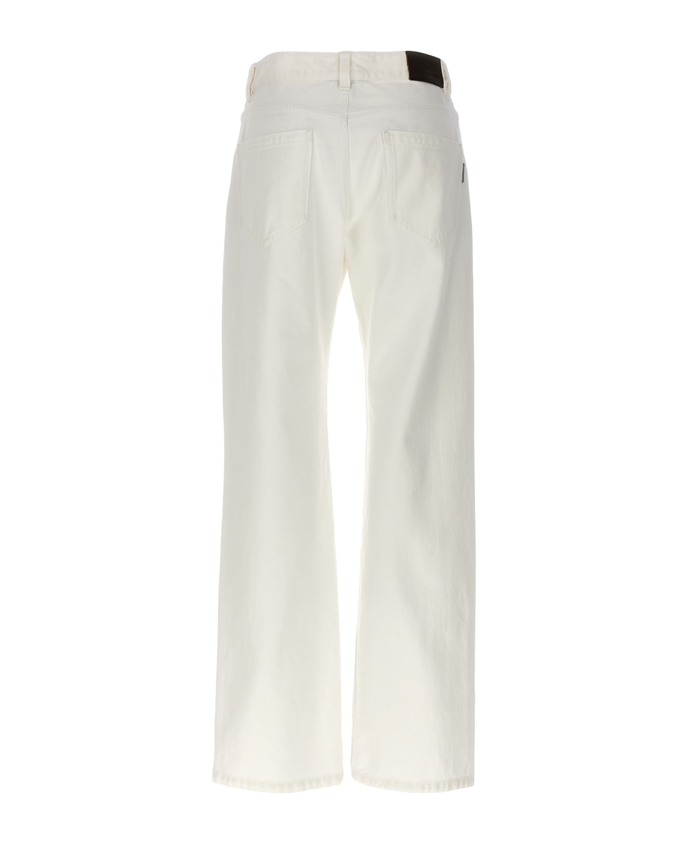 Brunello Cucinelli 'straight Leg' Jeans - White ボトムス