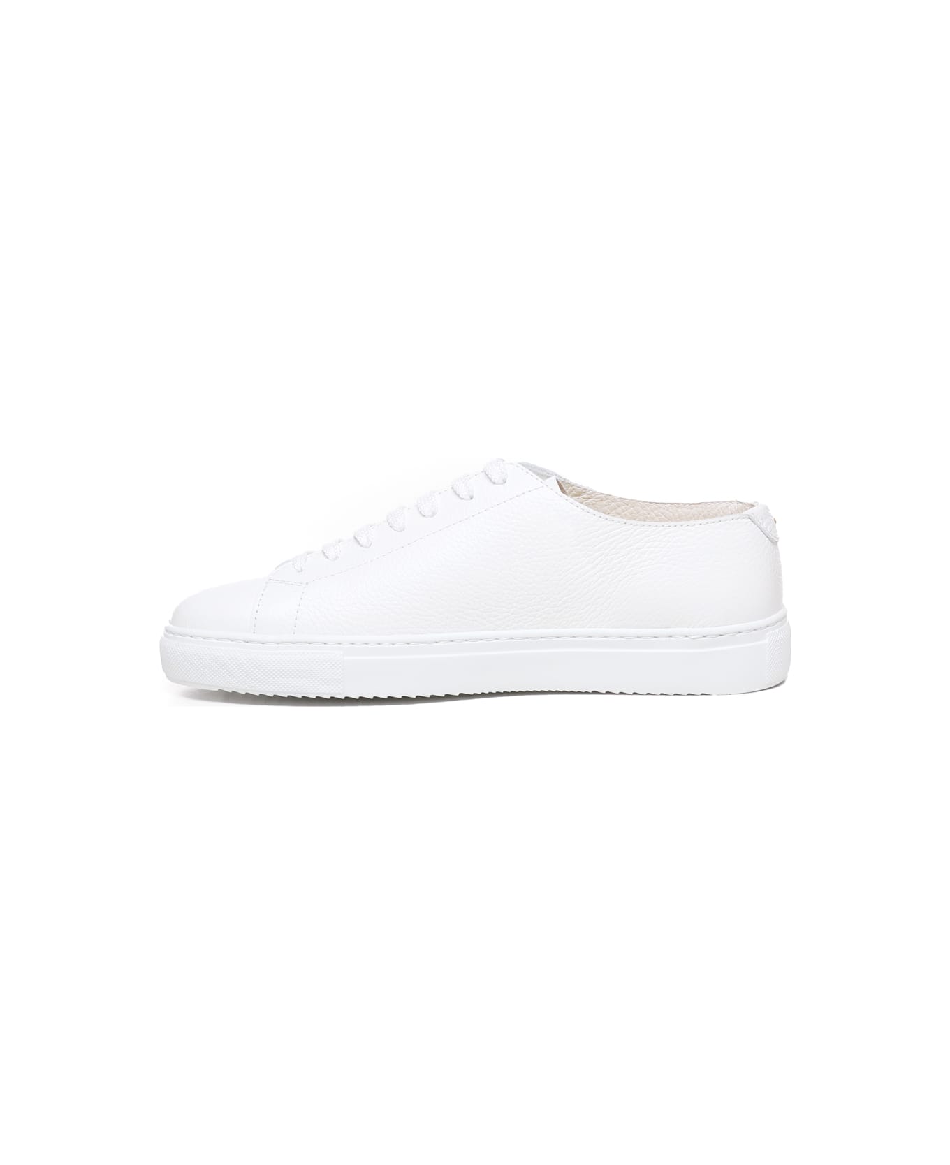 Doucal's Leather Sneakers - White