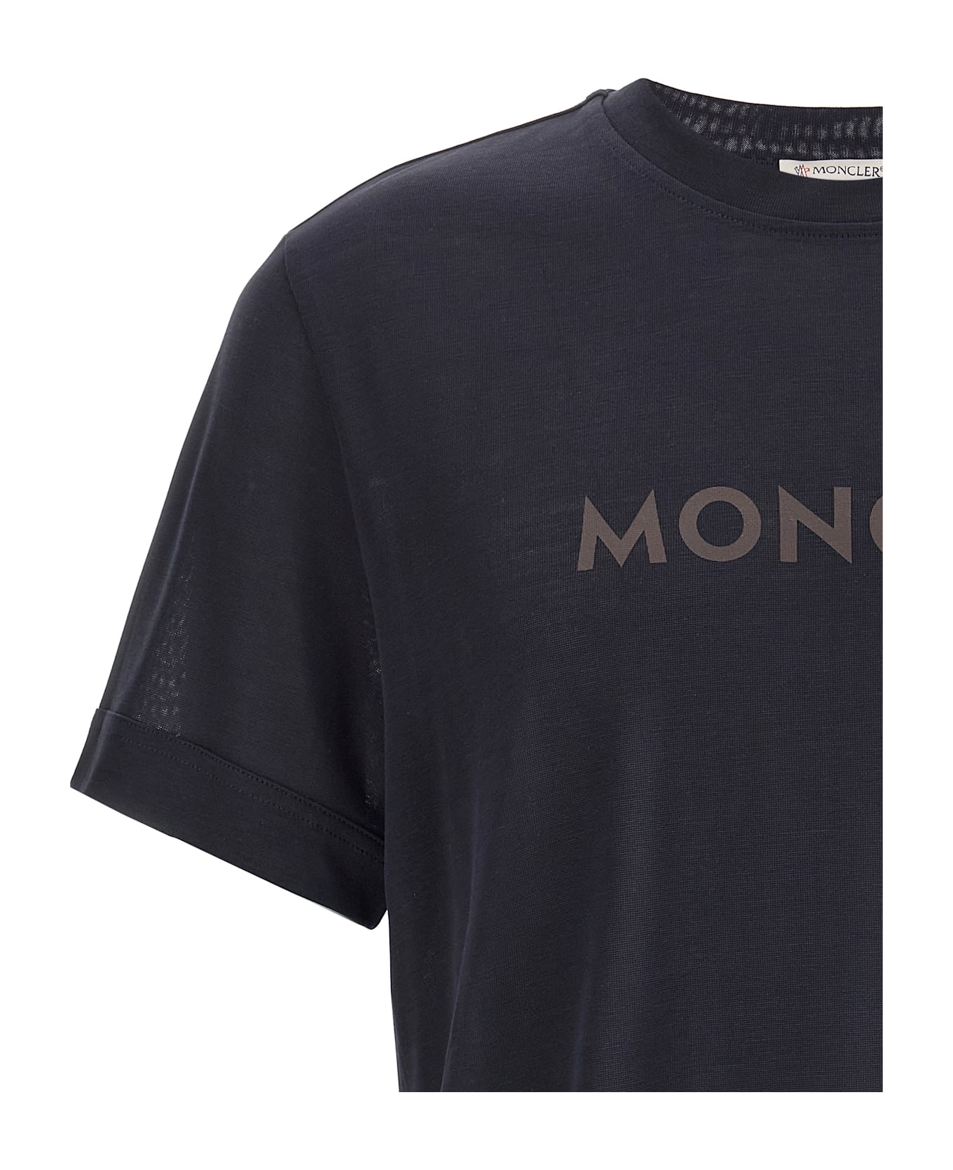 Moncler Printed T-shirt - Blue