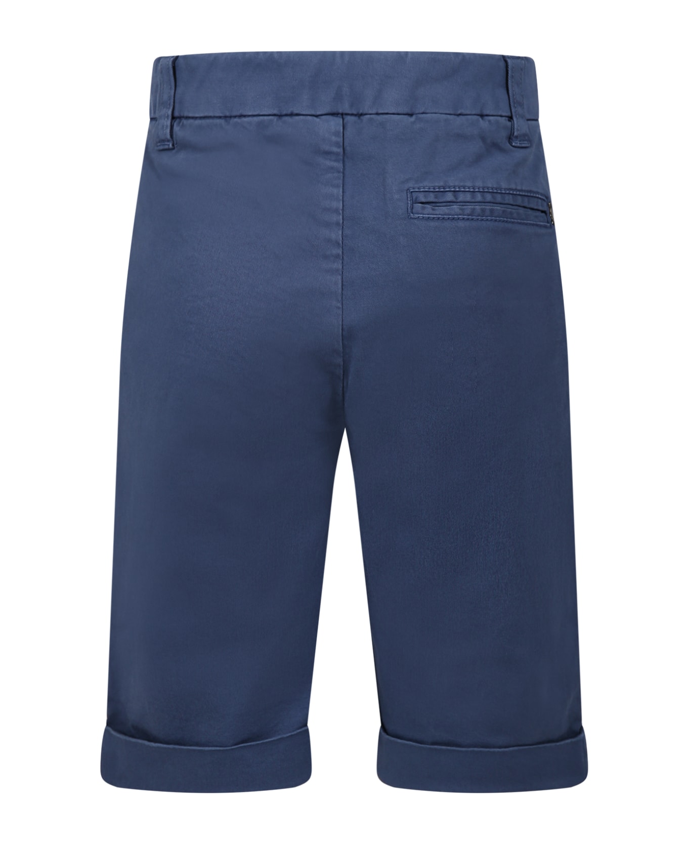 Dondup Blue Shorts For Boy With Logo - Blue