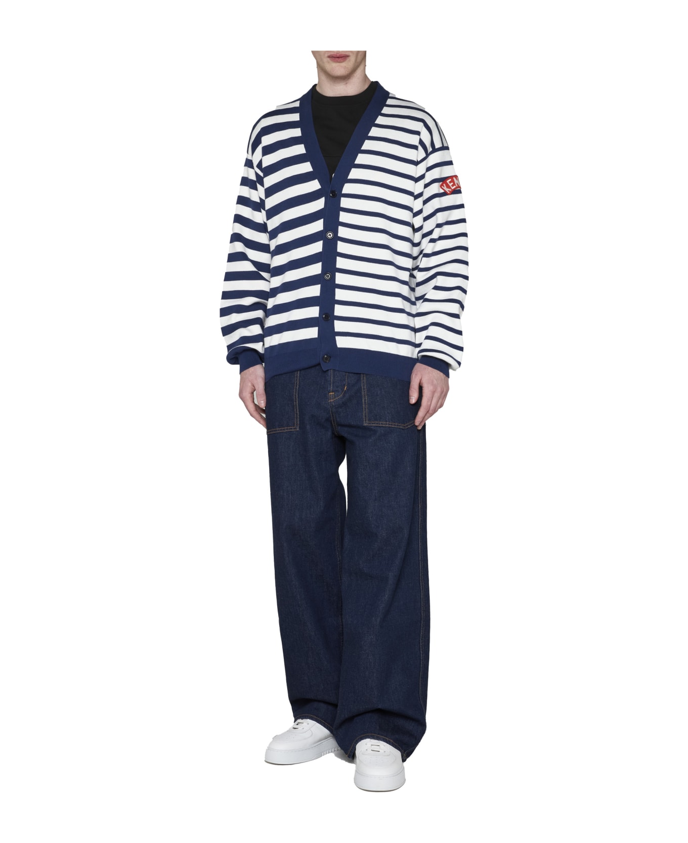 Kenzo Nautical Striped Cardigan - Blue カーディガン