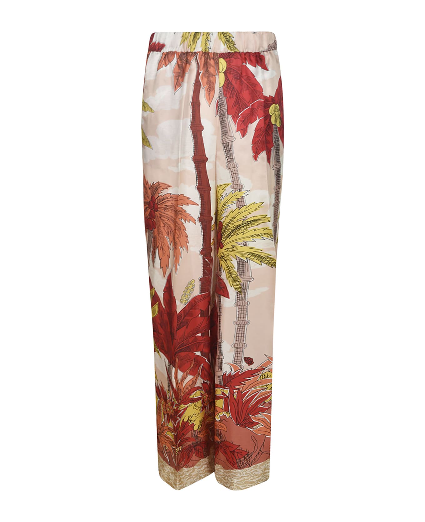 Parosh Printed Classic Trousers - Red 