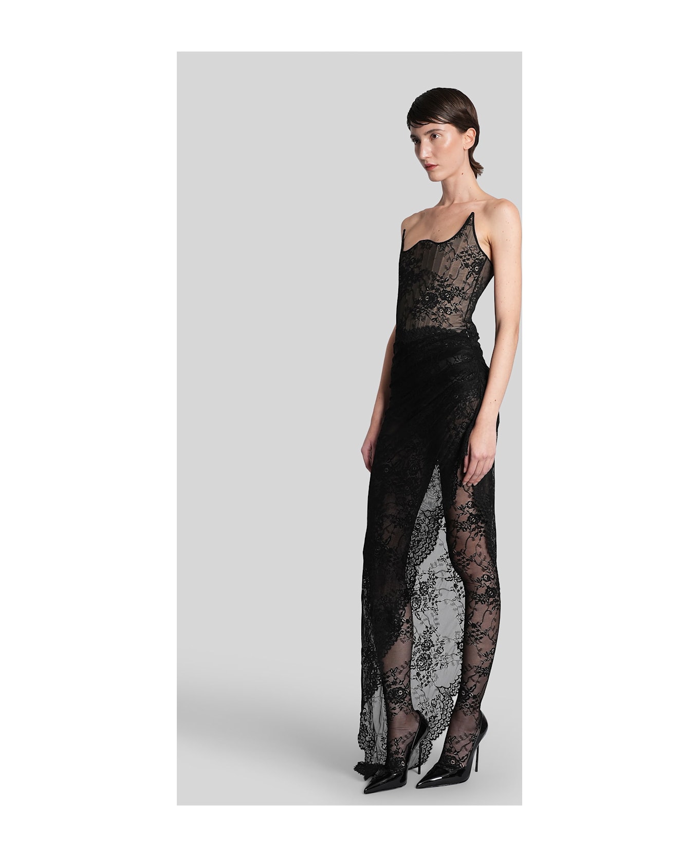 Giuseppe di Morabito Long Dress In Black Polyamide - black