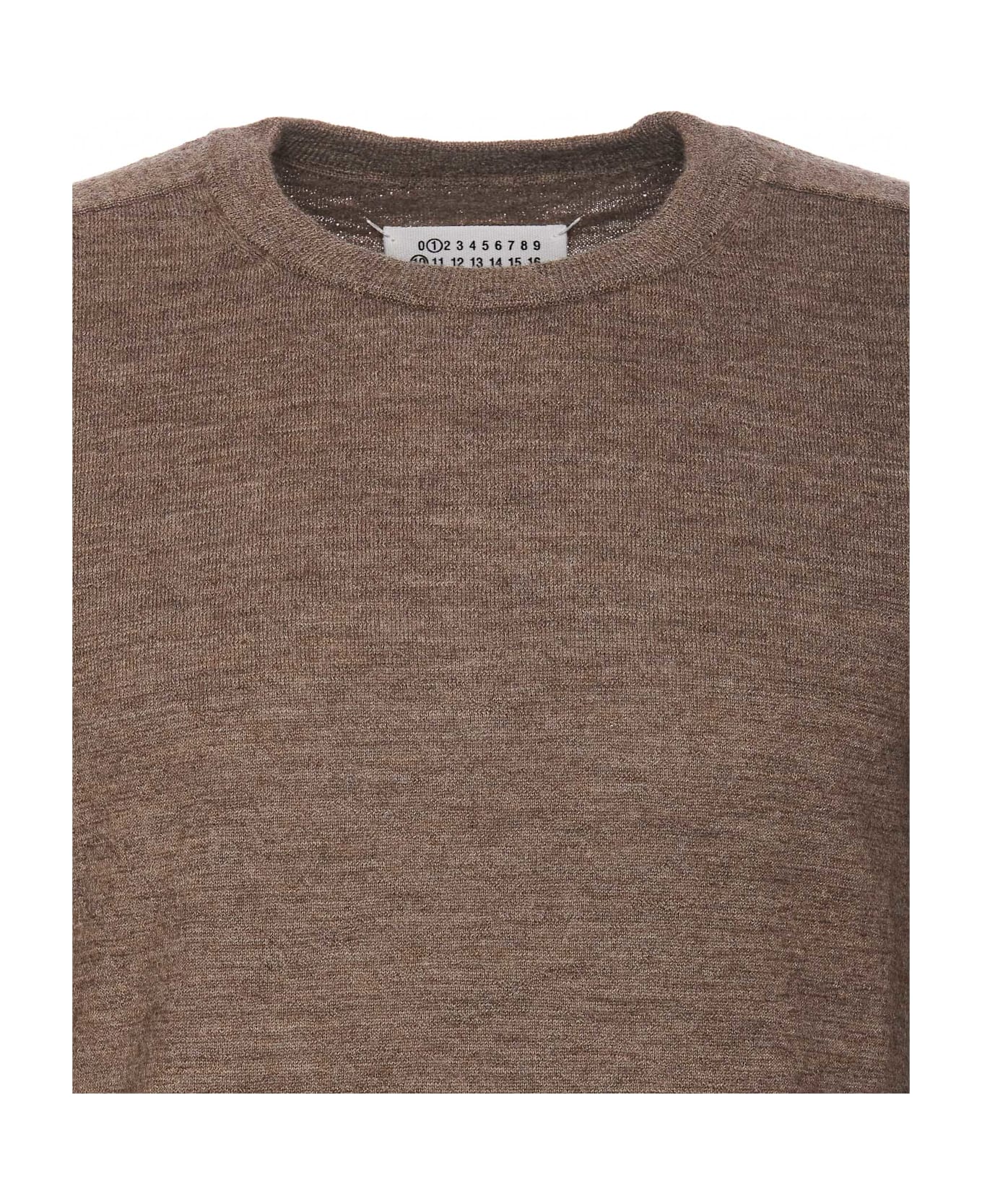 Maison Margiela Elbow Patch Sweater - Brown