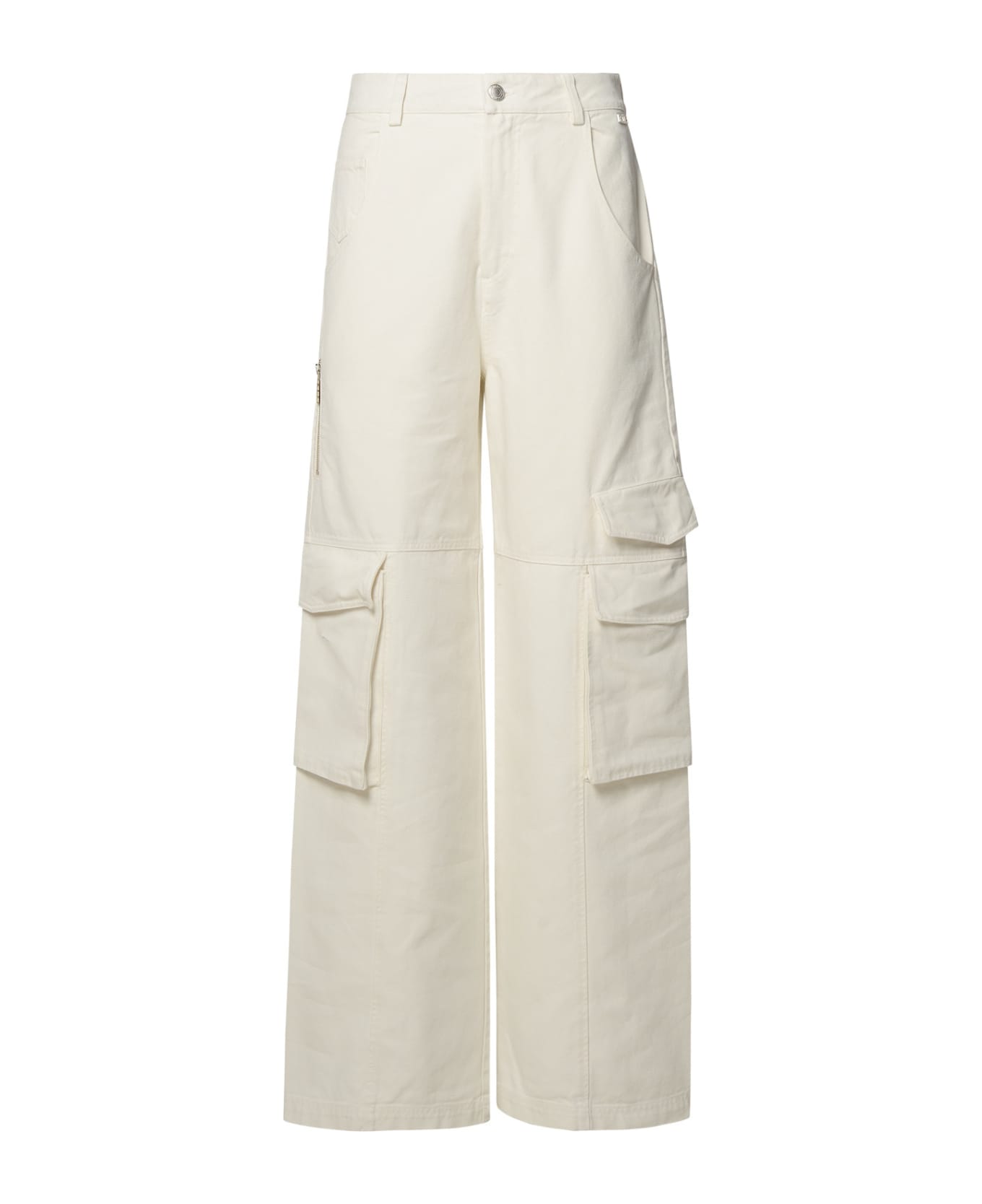 GCDS White Cotton Jeans - White ボトムス