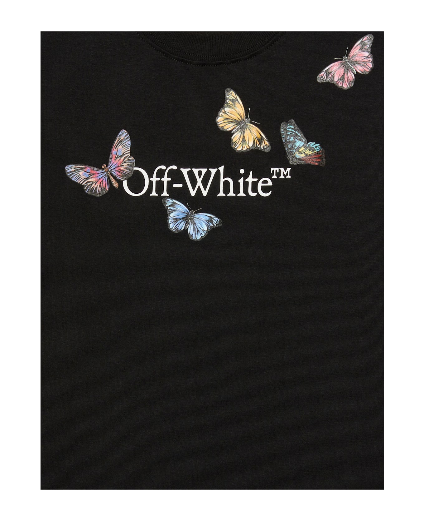 Off-White Bookish Butterfly Tee Ss - Black White