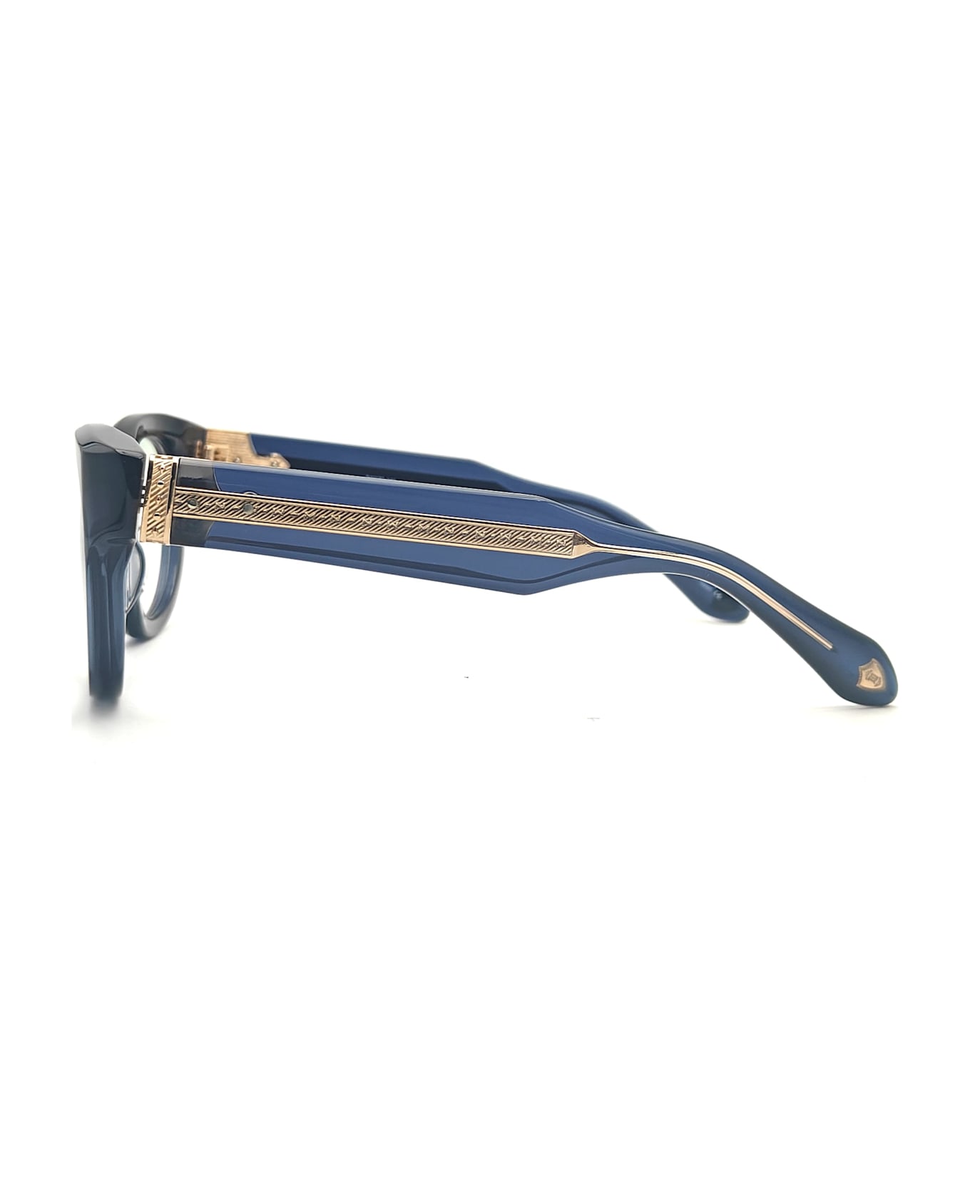 Matsuda M1038 - Dark Navy Crystal / Gold Rx Glasses - Blue Navy