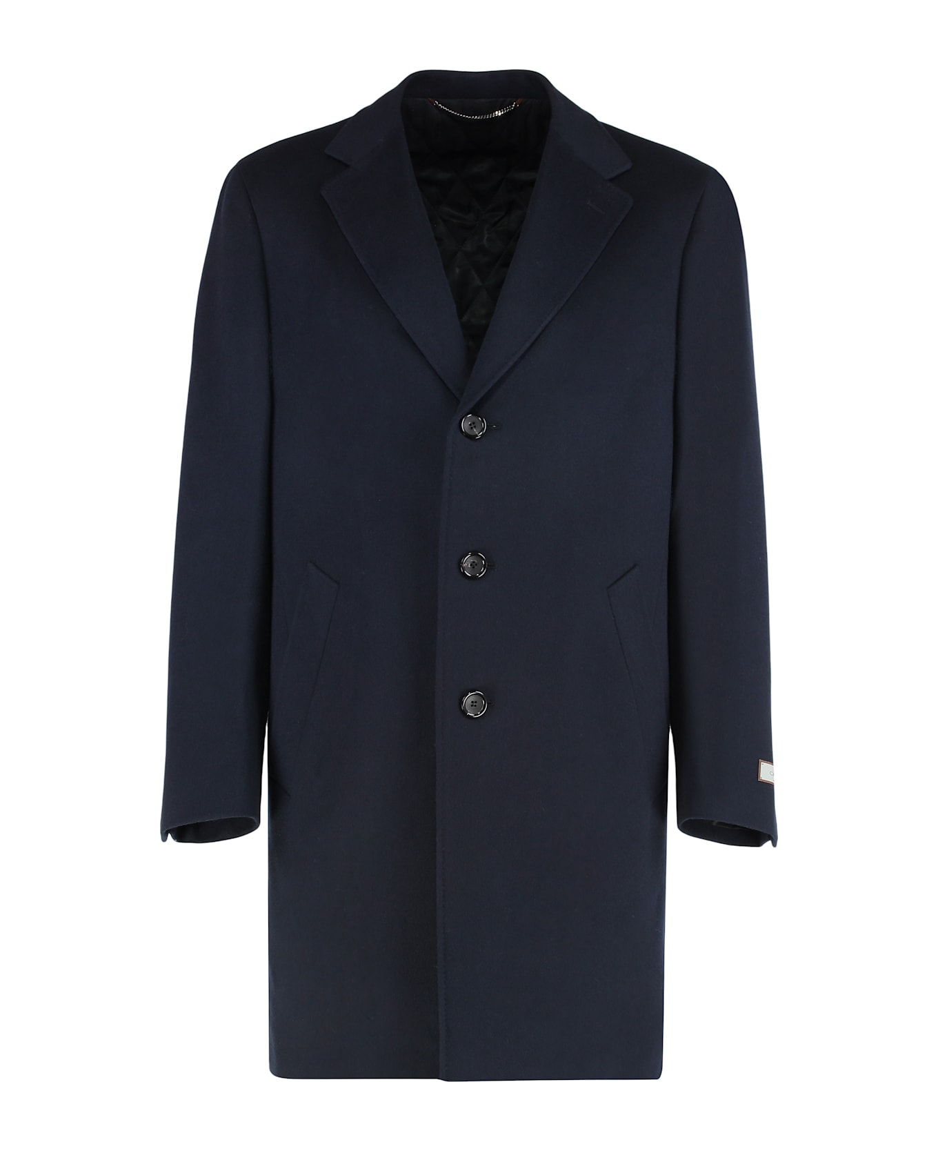 Canali Wool Coat - blue