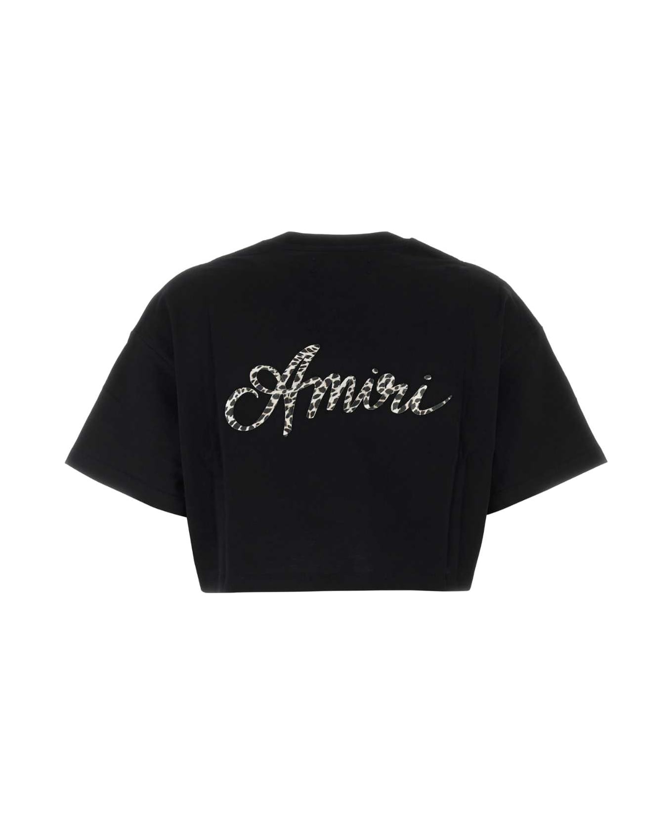 AMIRI Black Cotton T-shirt - BLACK