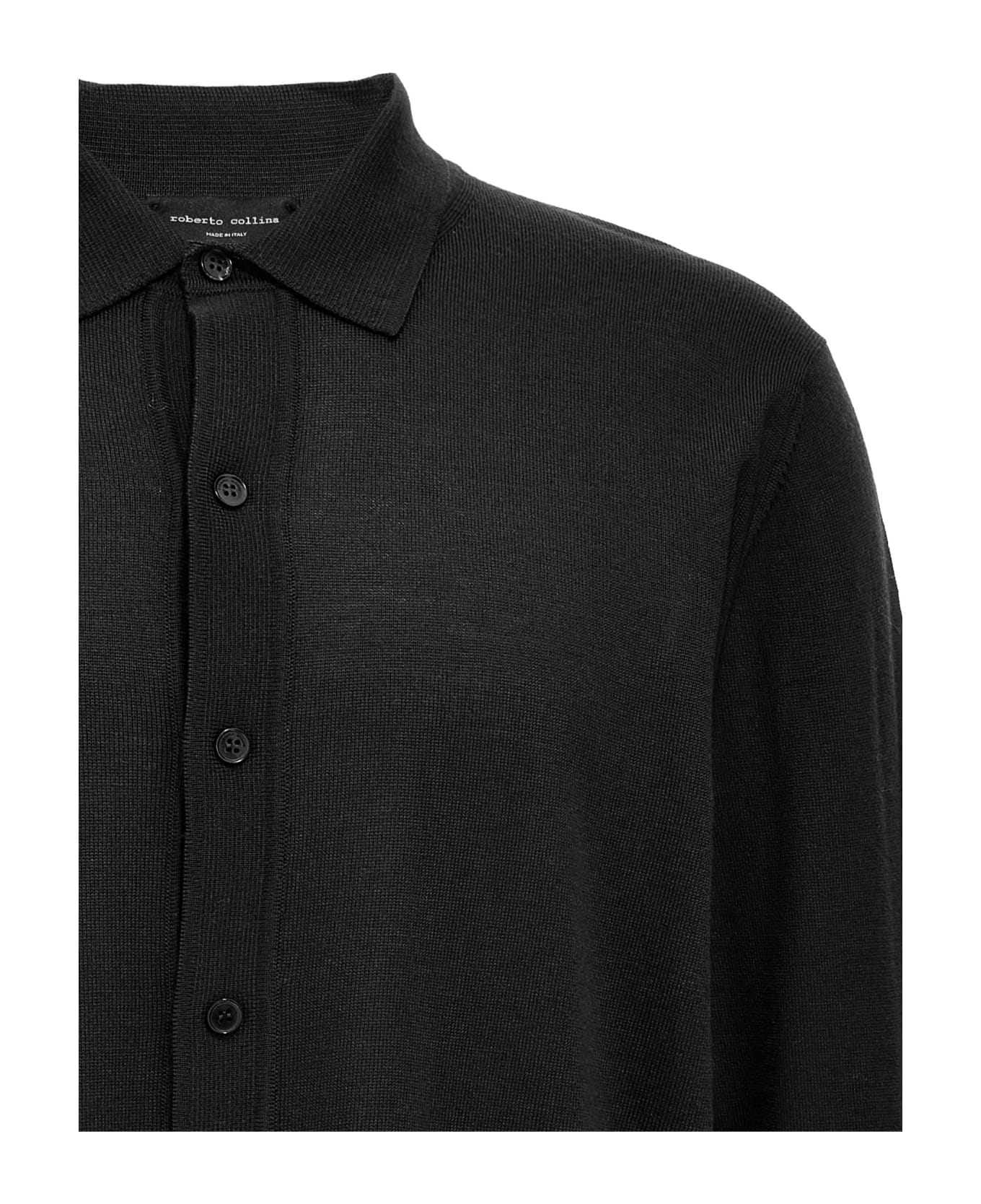 Roberto Collina Knitted Shirt - Black  