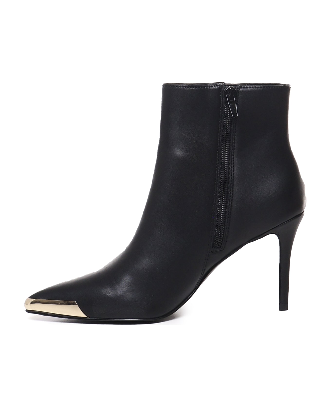 Versace Jeans Couture Ankle Boot With Buckle On The Ankle - Black