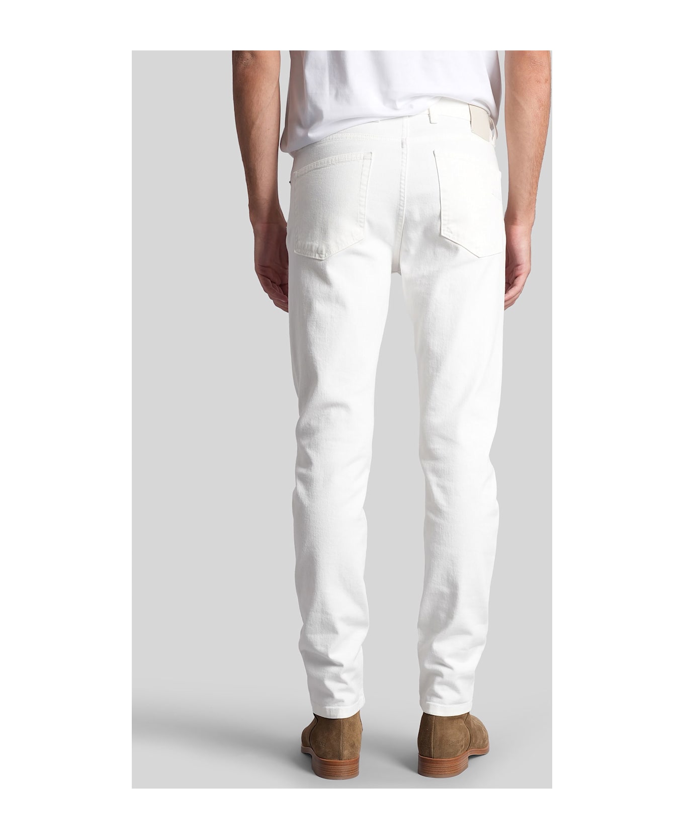 Zegna Jeans In White Denim - white
