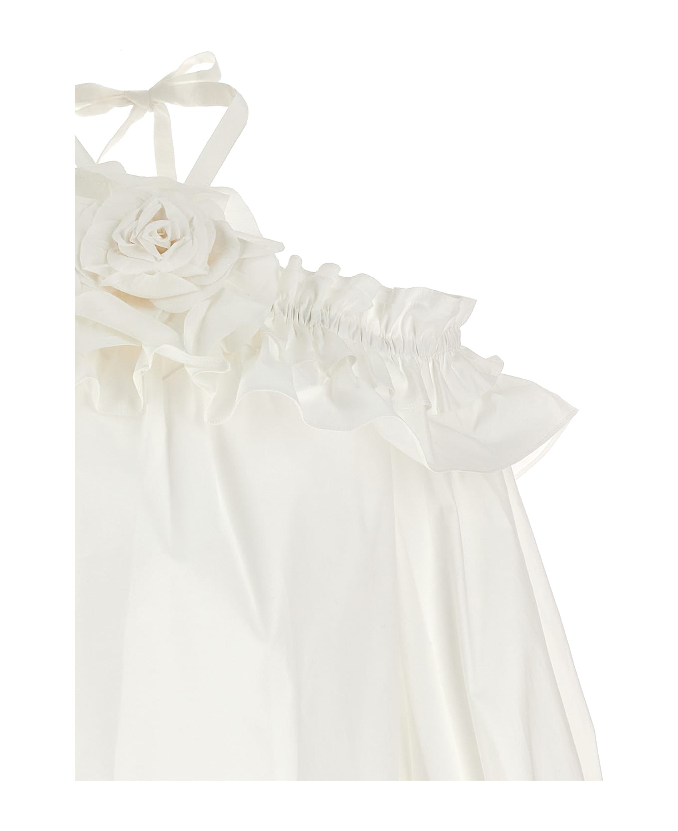 Carolina Herrera Shoulder Top - White