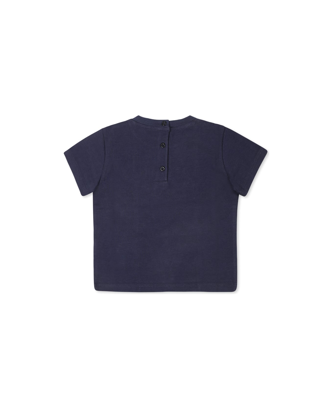 Balmain Blue T-shirt For Babykids With Logo - Blue