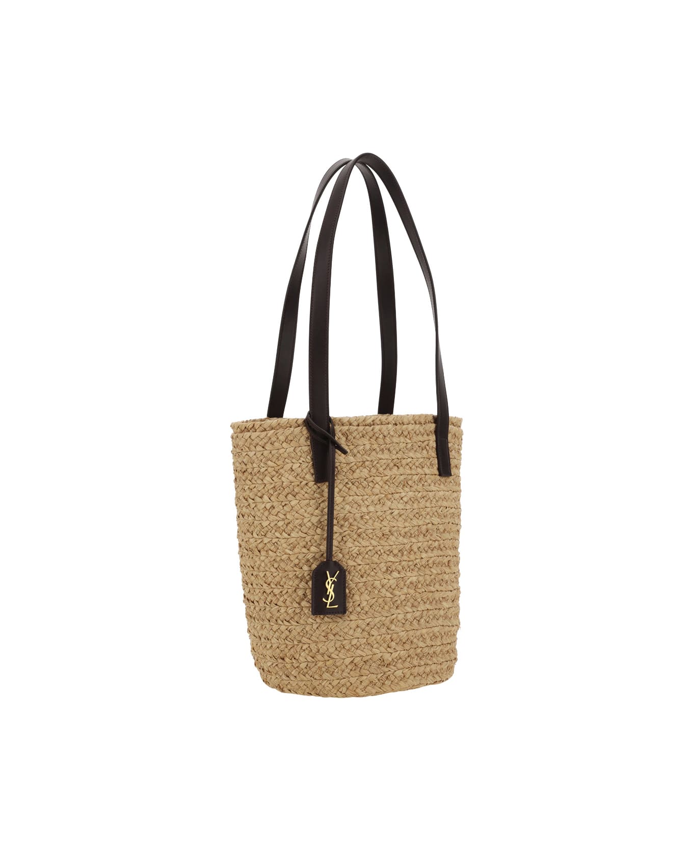 Saint Laurent Panier Shoulder Bag - Naturale/nut トートバッグ