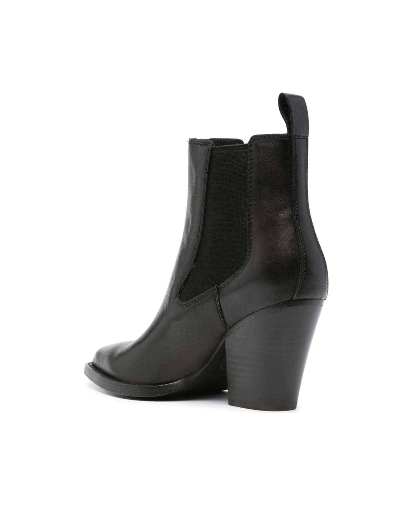 Ash Emi Camperos Ankle Boots - Black