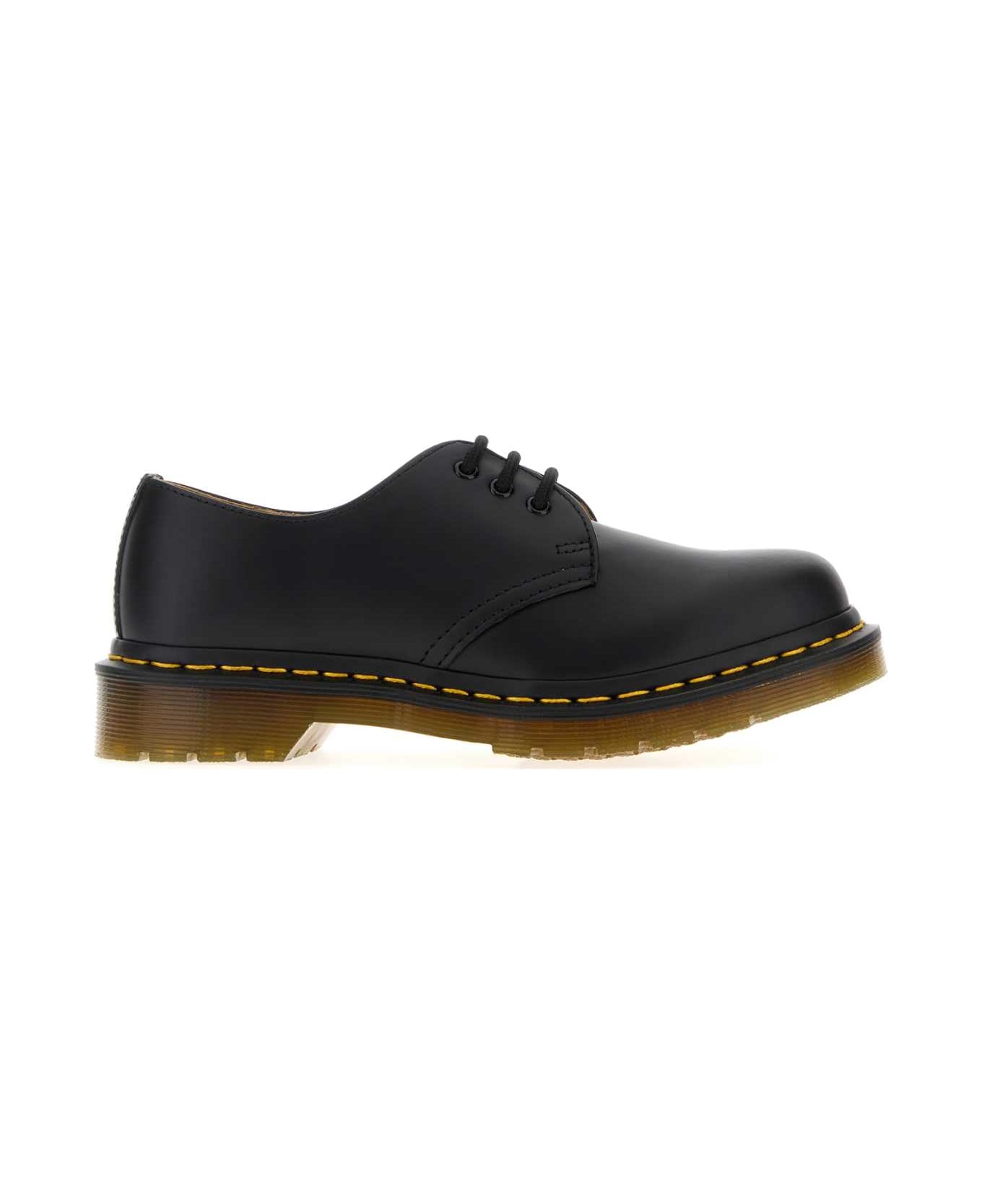 Dr. Martens Black Leather Lace-up Shoes - BlackSmooth