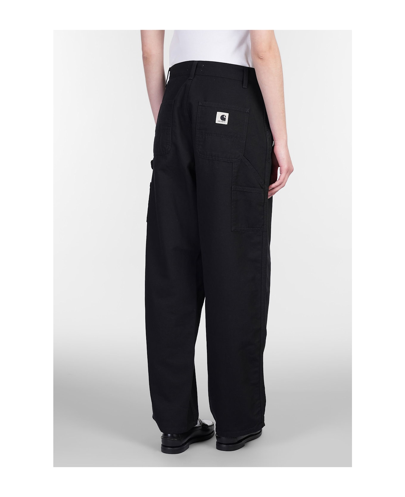 Carhartt Brandon Single Knee Pants In Black Cotton - black