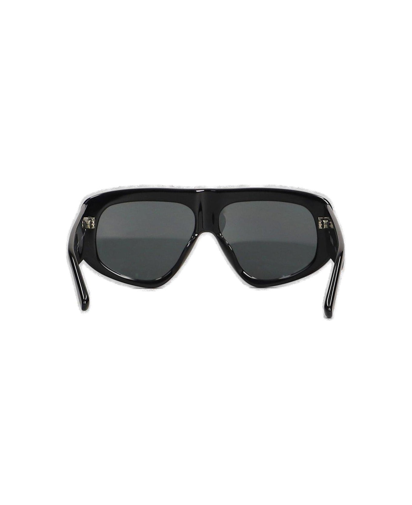 The Attico Milano Oversized Frame Sunglasses - BLACK