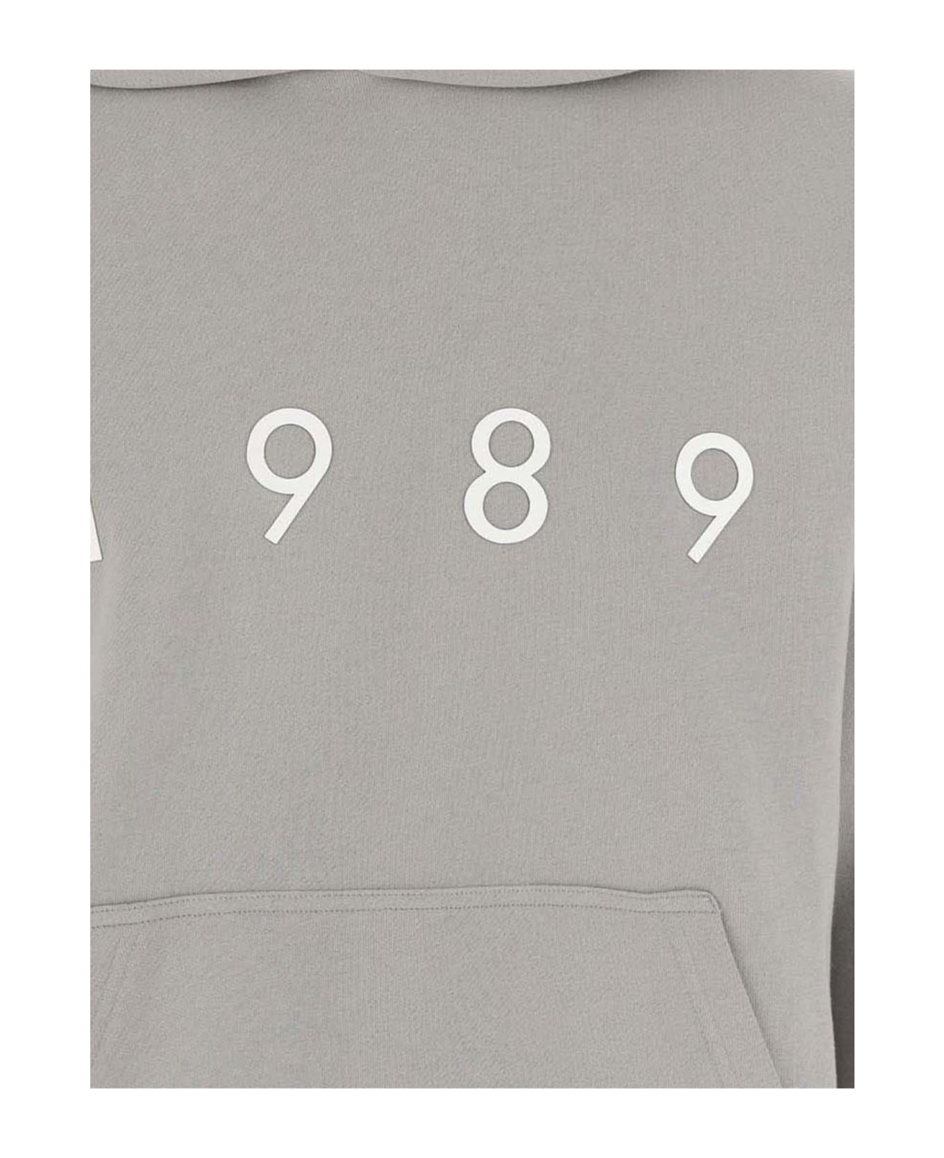 1989 Studio Cotton Hoodie With Logo - Grey