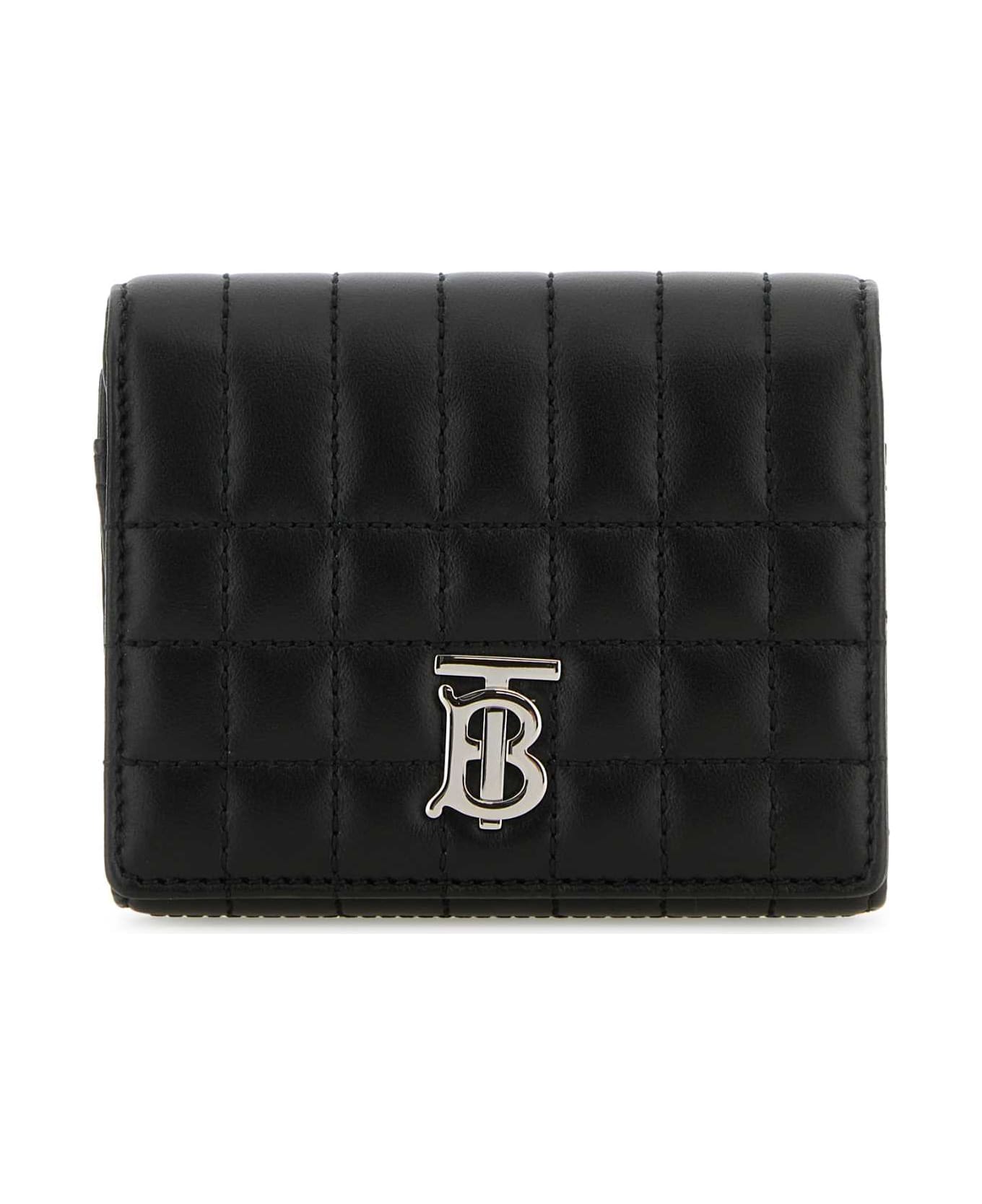 Burberry Black Leather Small Lola Wallet - BLACKPALLADIO