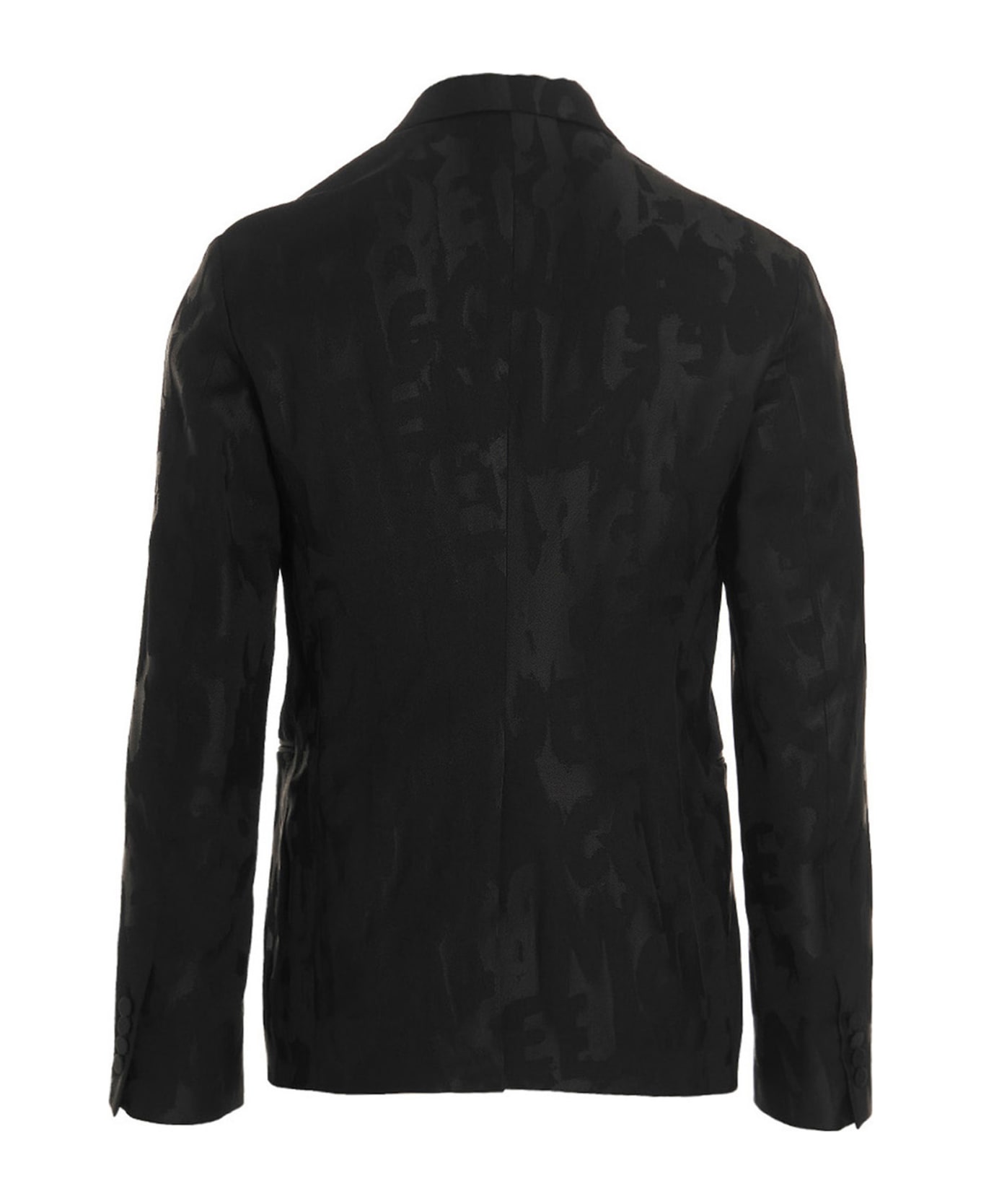 Alexander McQueen Jacquard Logo Blazer Jacket - Black   ブレザー