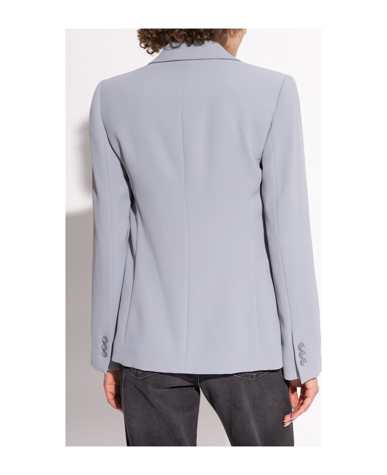 Emporio Armani Blazer With Closed Lapels - Moon Grey