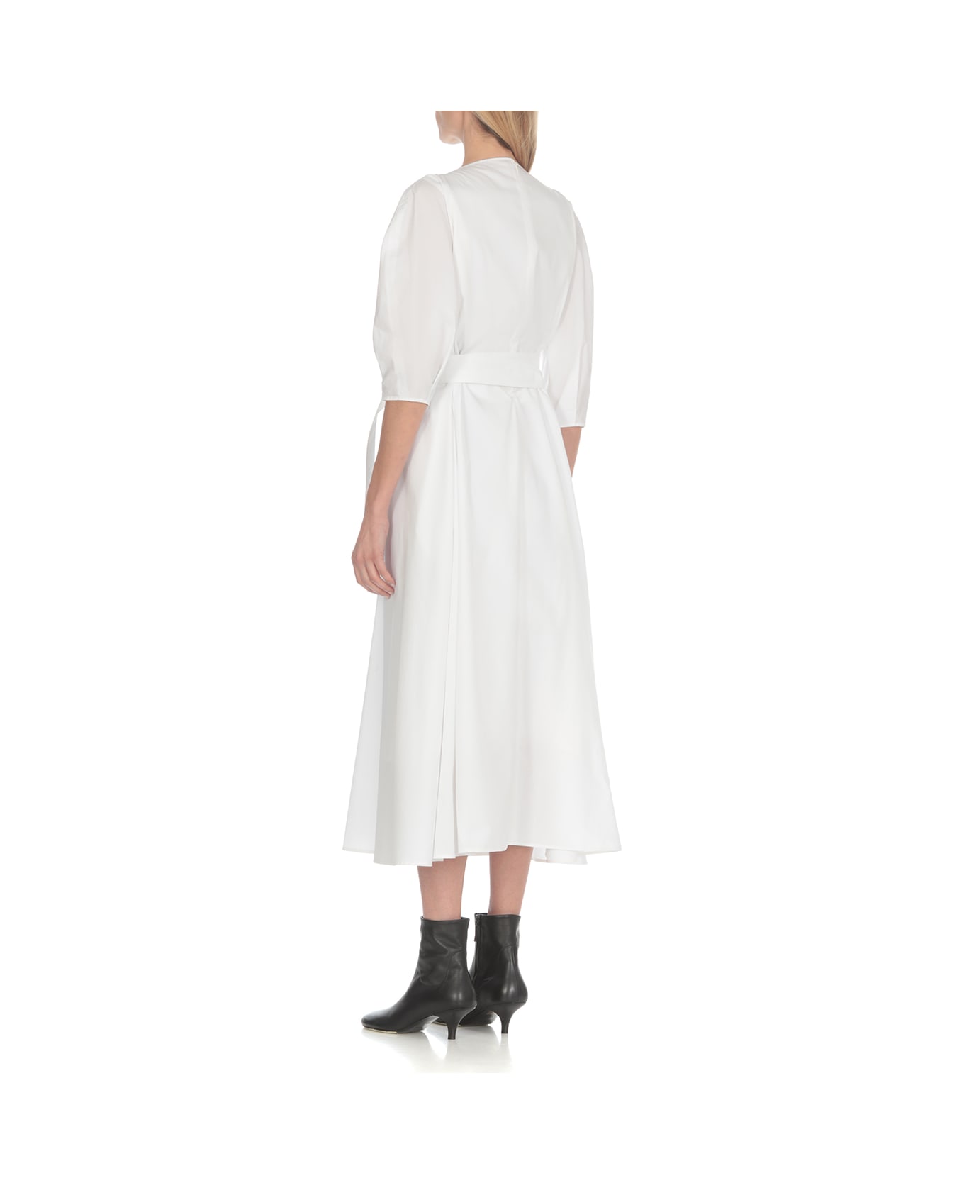 Y's Cotton Dress - White